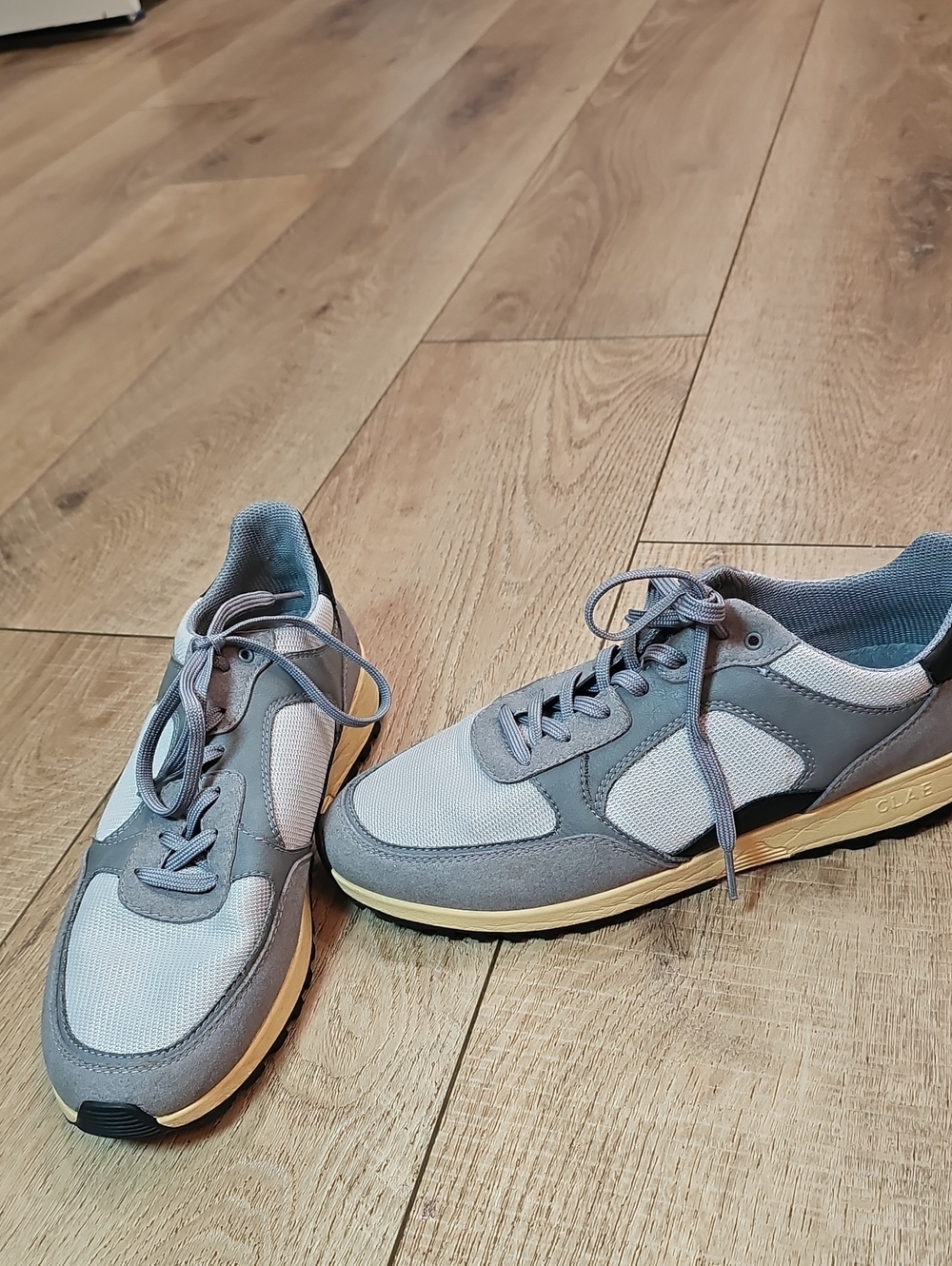 Men's Clae Casual Grey Mesh & Suede Sneakers - Lightweight Comfort